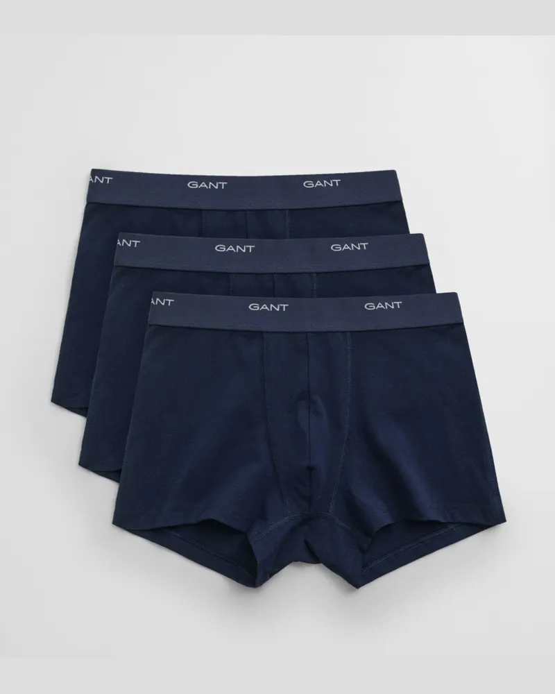 Gant 3Er-Pack Core-Unterhosen, Blau Marineblau