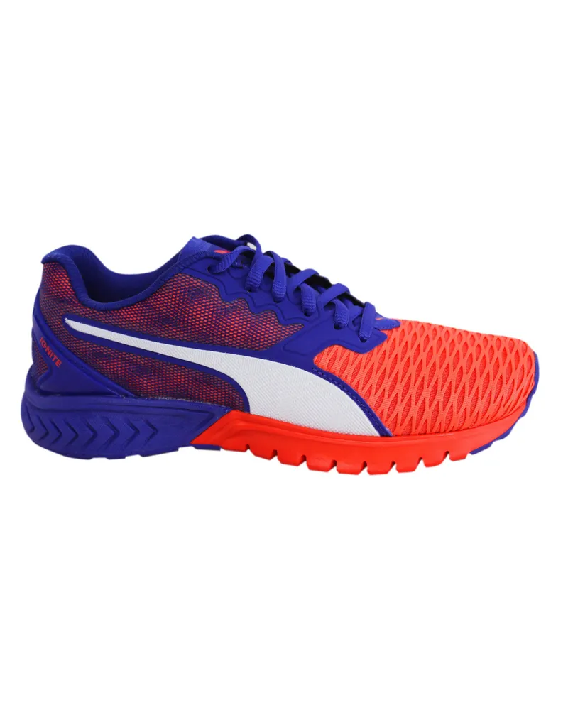 Puma Ignite Dual Womens Schnürung blaue Orangen -Trainer 189148 01 B78C Blau