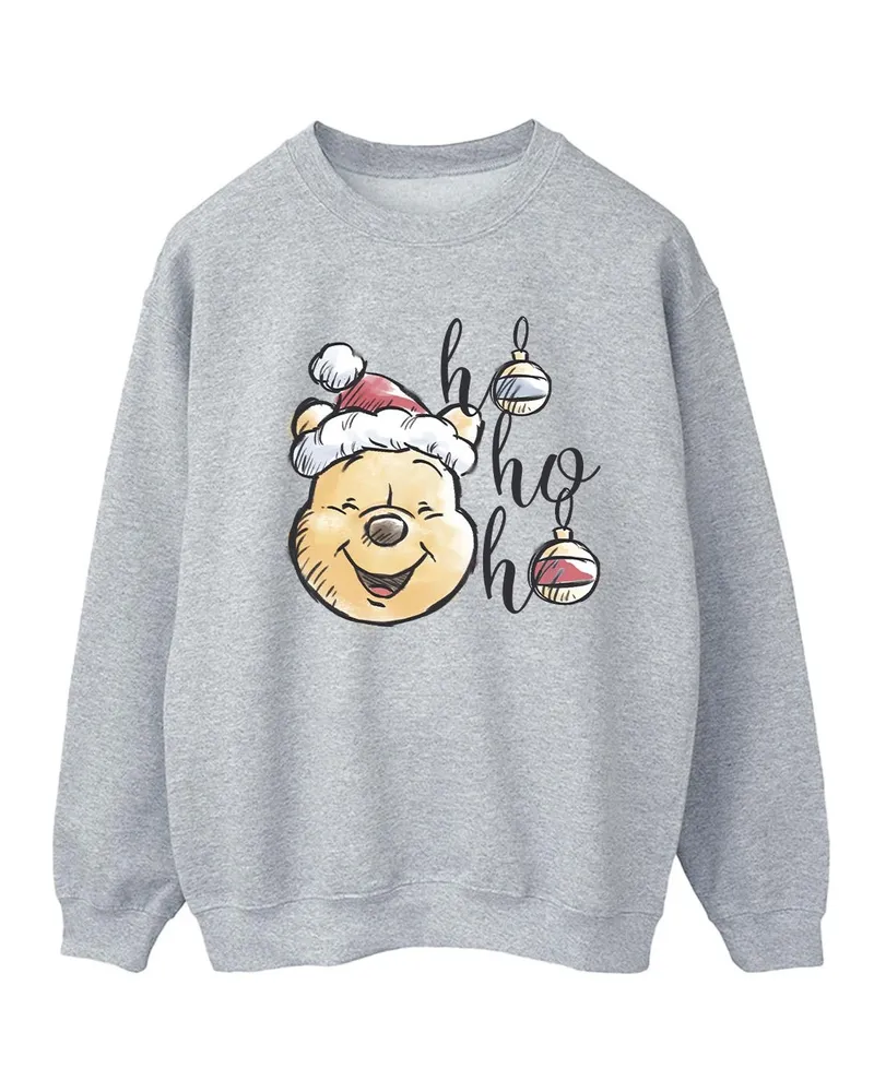 Disney Ho Ho Ho" Sweatshirt für Damen (Grau Hellgrau