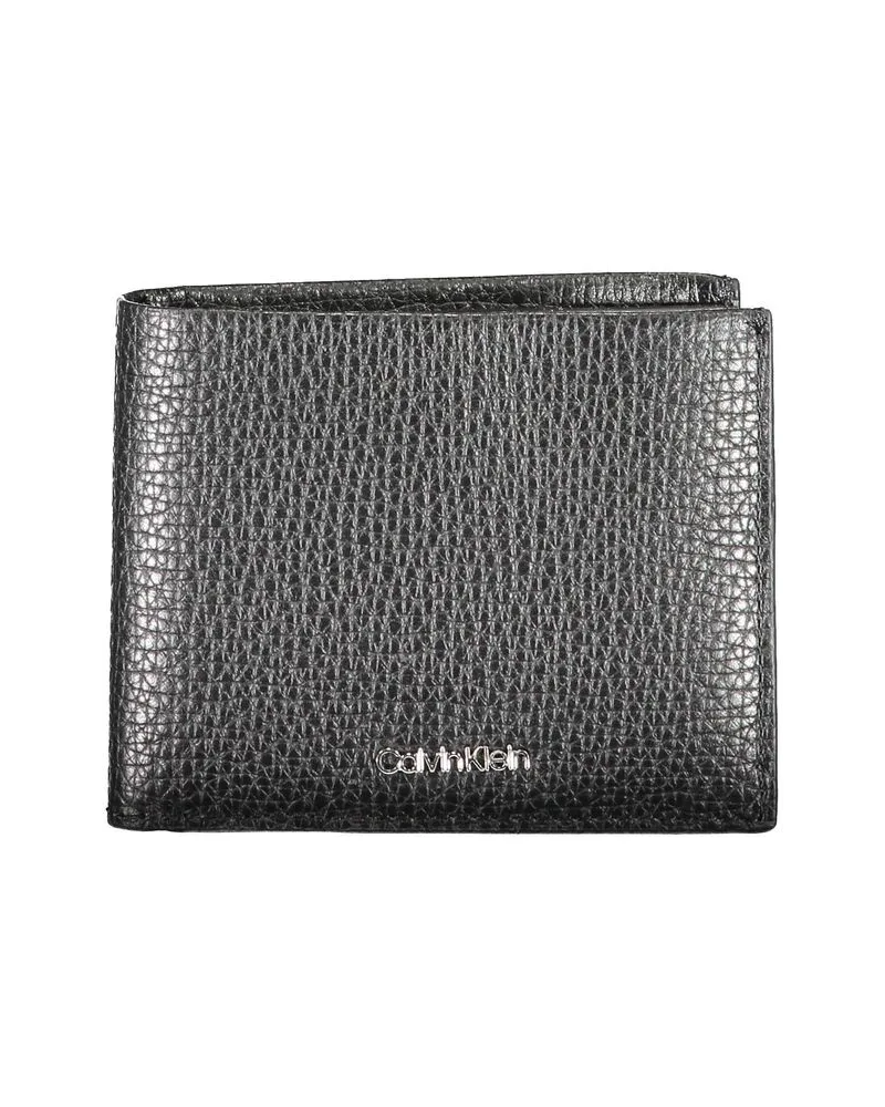 Calvin Klein schwarze Lederbörse Schwarz
