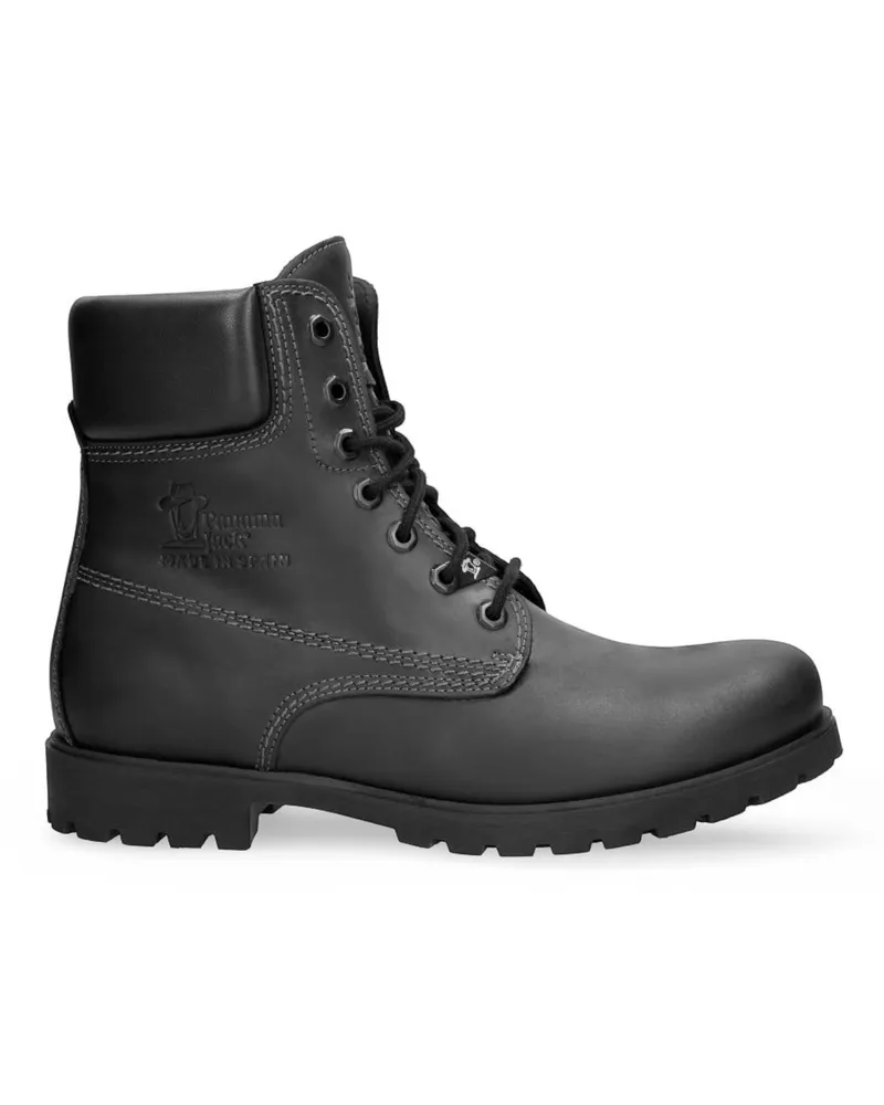 Panama Jack 03 C3 Herren-Stiefeletten aus schwarzem Leder, wasserdicht Schwarz
