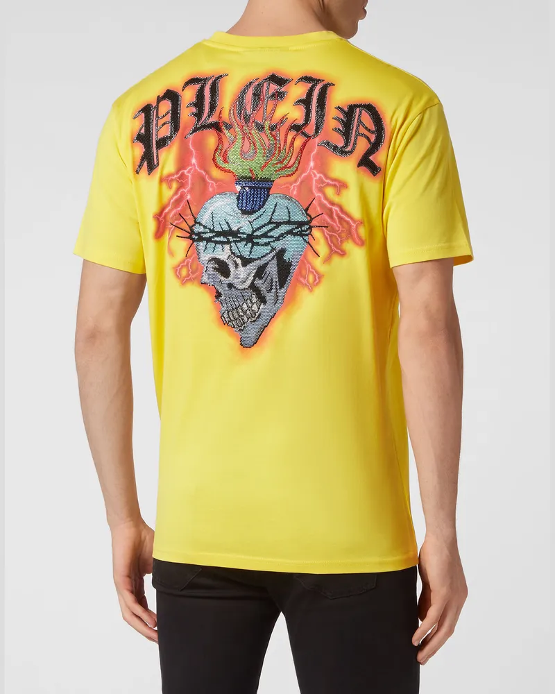 Philipp Plein T-Shirt Tattoo Gelb