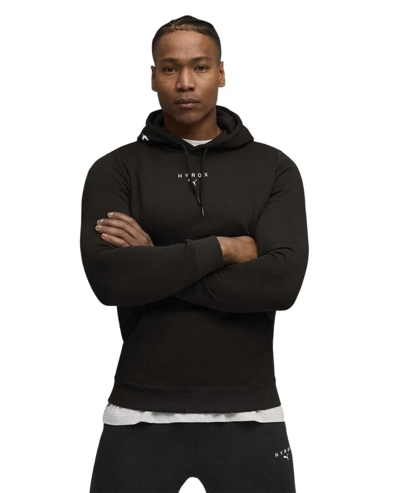 Puma X Hyrox" Kapuzenpullover für Herren, Schwer (Schwarz Schwarz