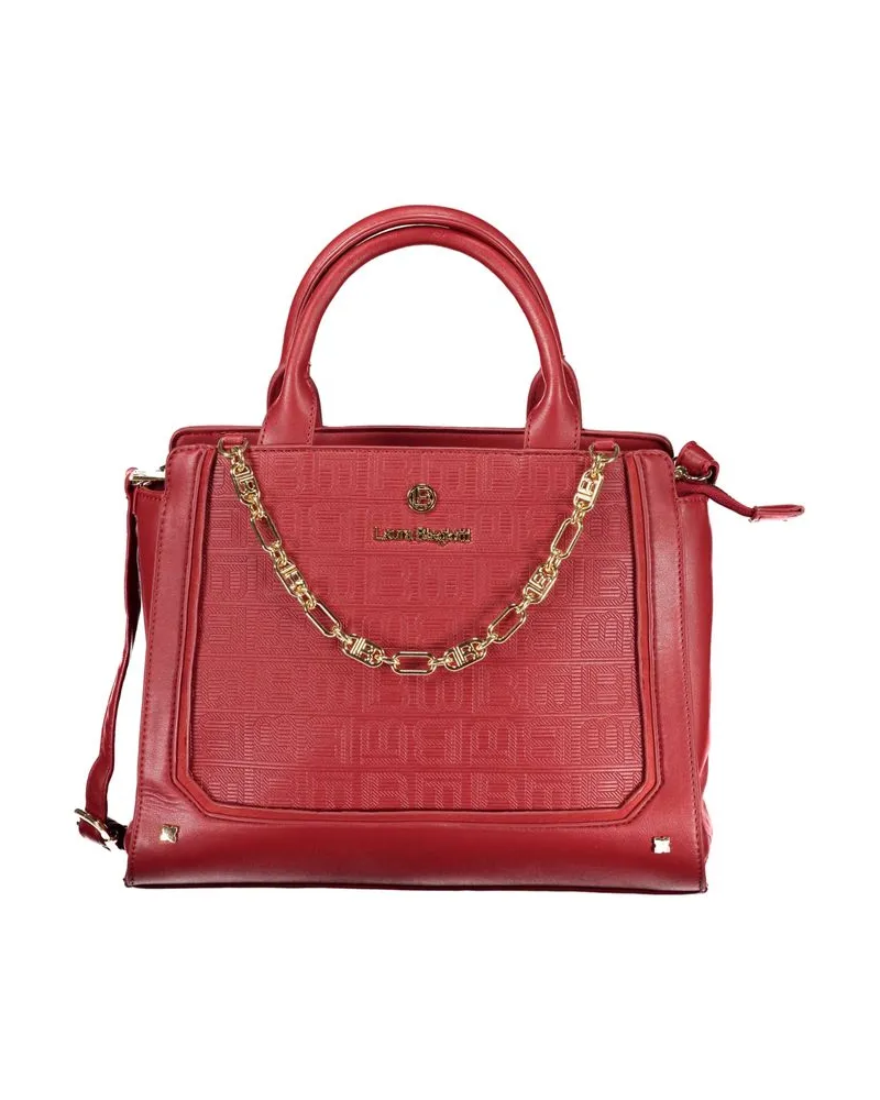 Laura Biagiotti Rote PVC Damenhandtasche Beige