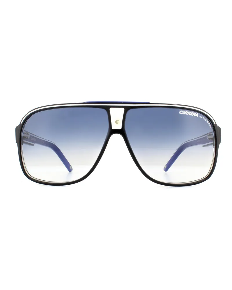 Carrera Aviator Mens Black Dark Blue Gradient Sonnenbrille Schwarz