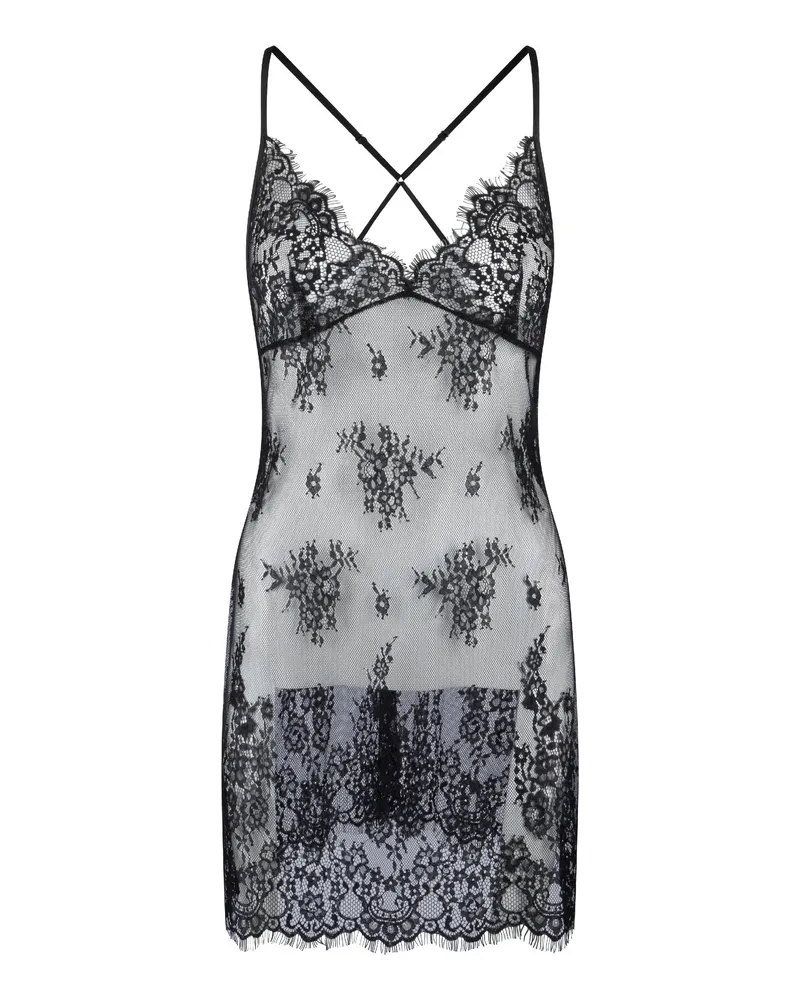 LingaDore Chemise aus Spitze Schwarz