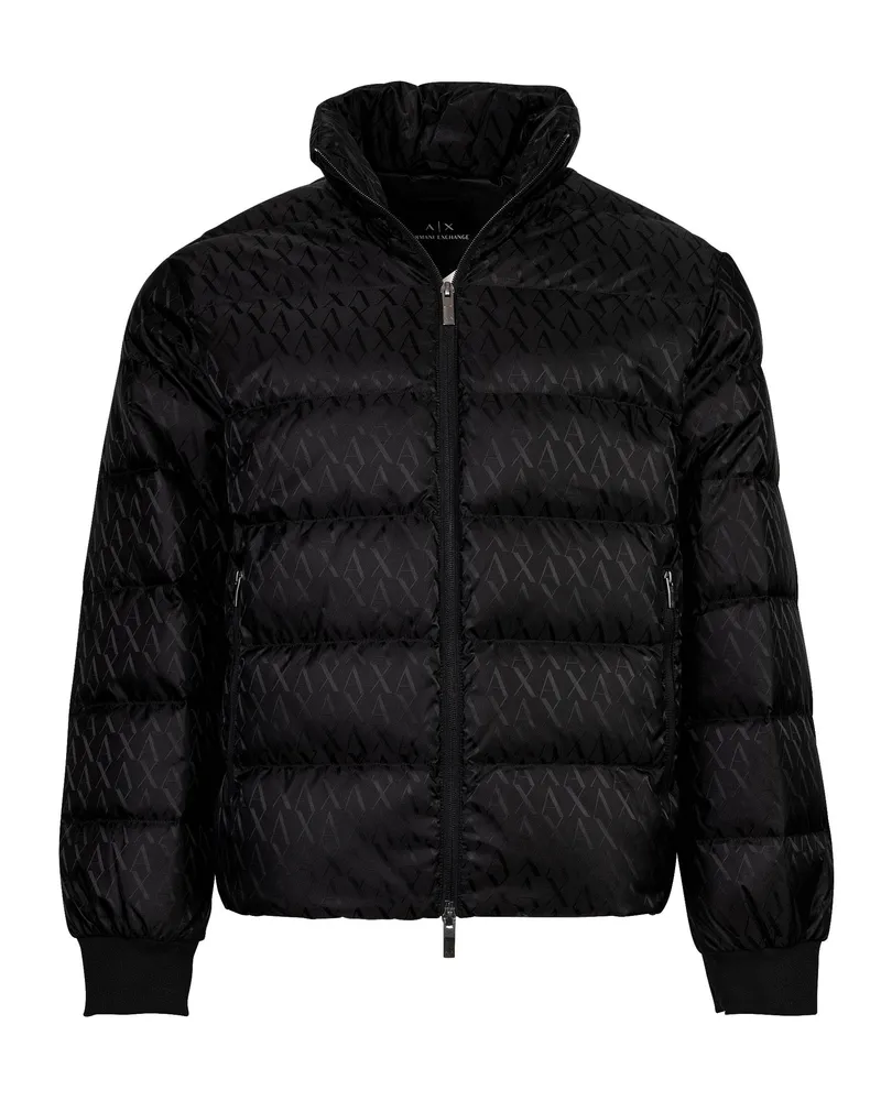 Armani Exchange gesteppte Jacke - Schwarz Schwarz