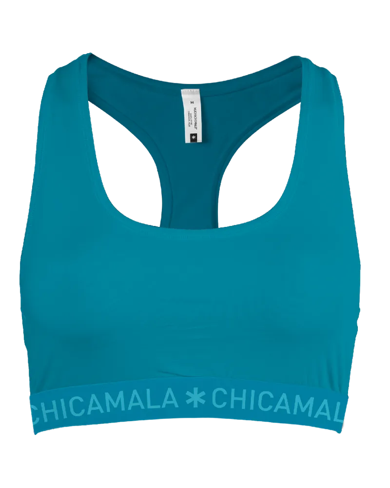 Muchachomalo Chicamala Racerback - Dames Sportbh Grün