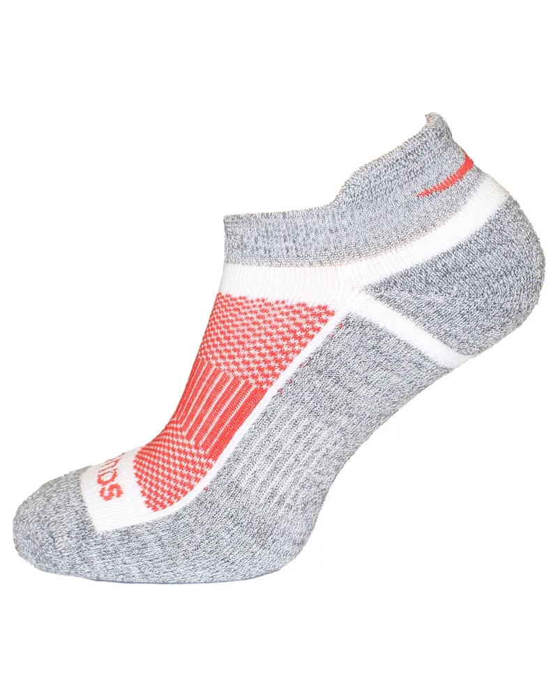 Saucony 1-Pack Grau/Rot Sportsocken Grau