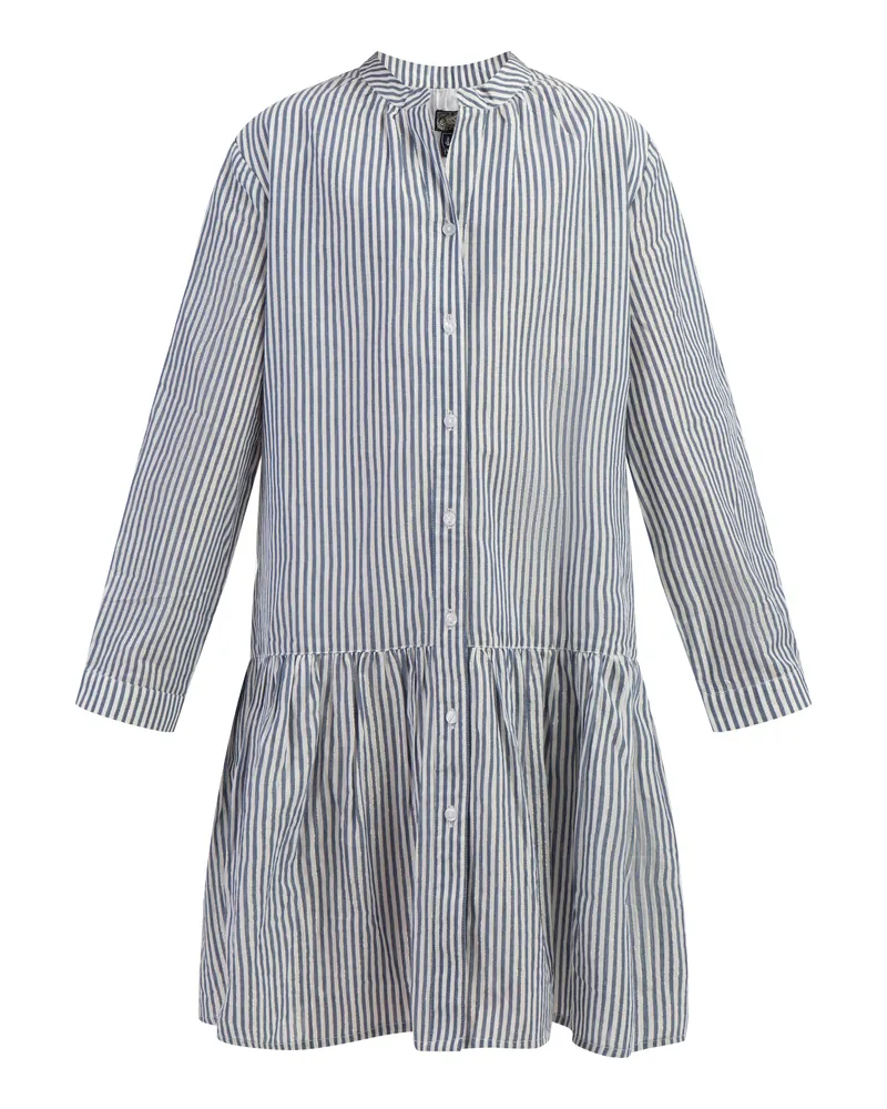 DreiMaster Langarmkleid Mädchen Dunkelmarine Streifen Dunkles