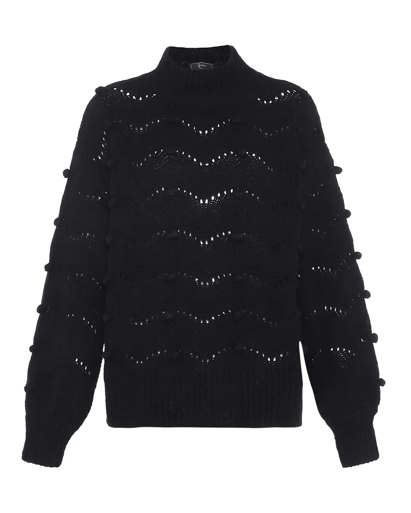 FAINA Pullover Damen schwarz Schwarz
