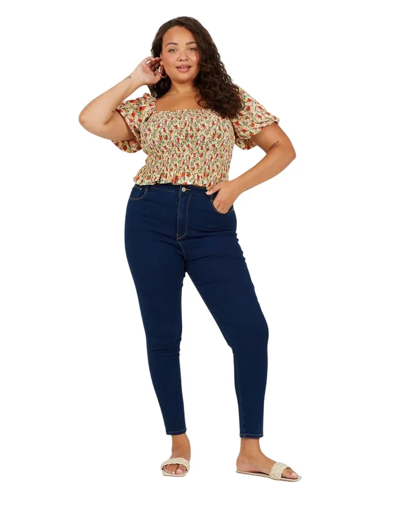 Brave Soul Jeans für Damen (Mittelblau Blau