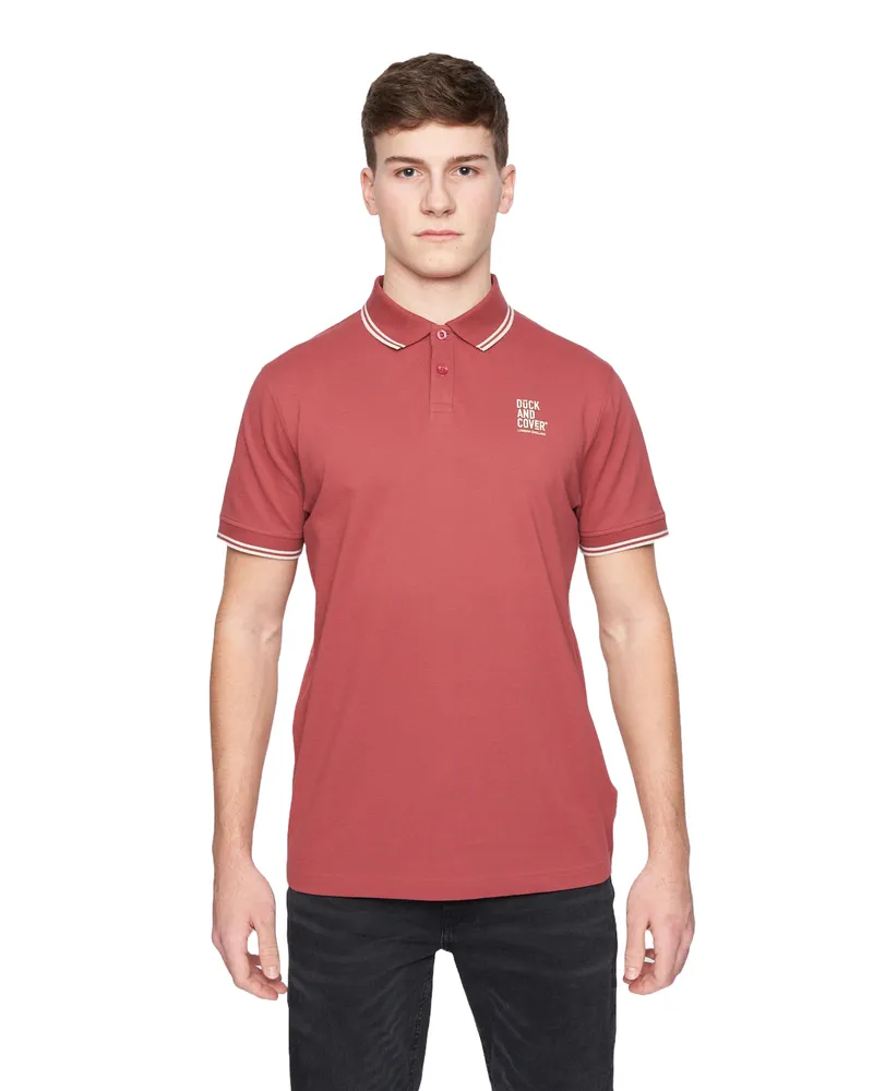 Duck and Cover Sameer" Poloshirt für Herren (Rot Rot