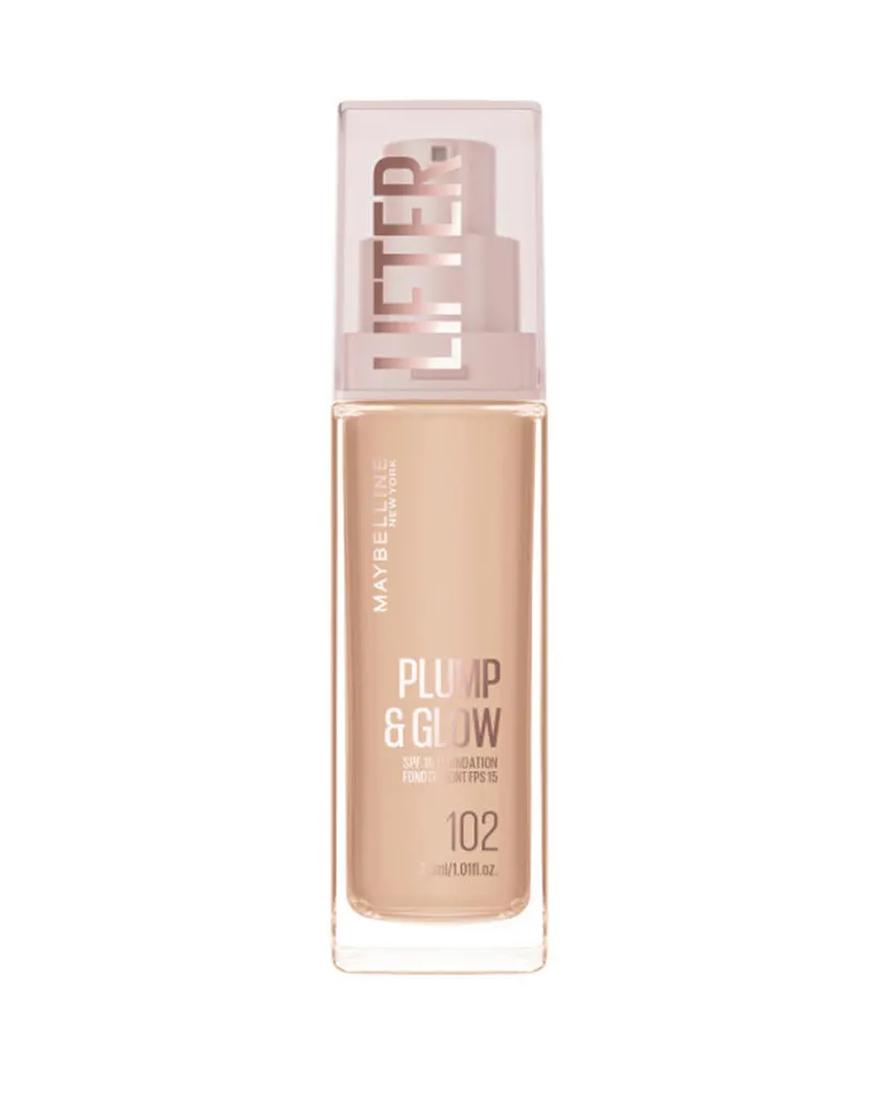 Maybelline Lifter Plump &amp Glow Foundation #102, 30 ml 