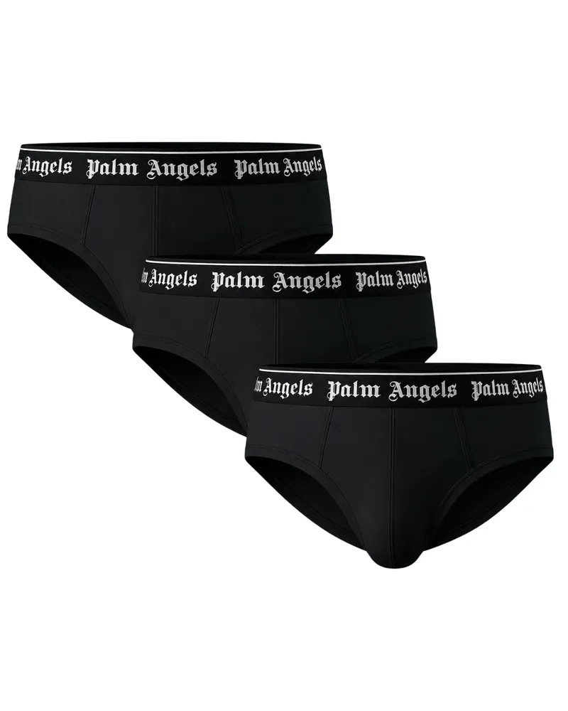 Palm Angels Herren-Slips in Schwarz (Mehrfachpack Schwarz