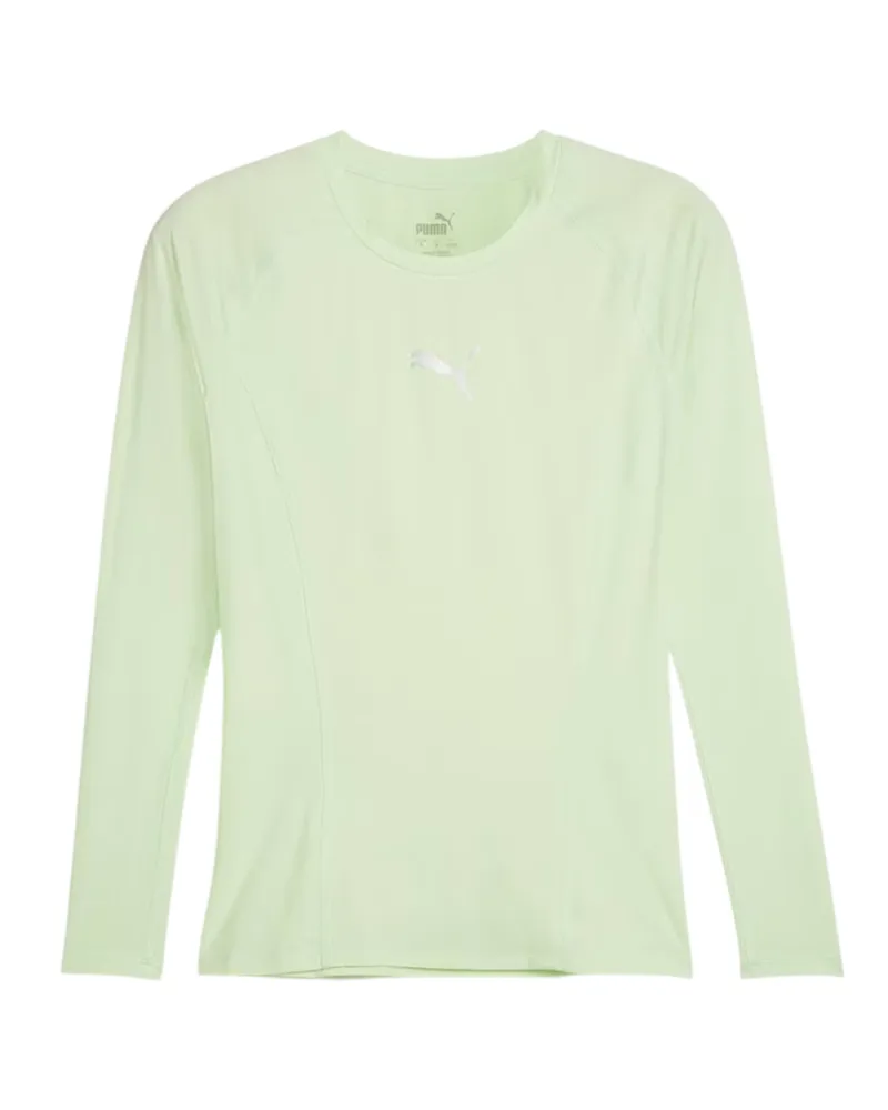 Puma Liga" T-Shirt für Herren, Langärmlig (Frische Minze Weiß
