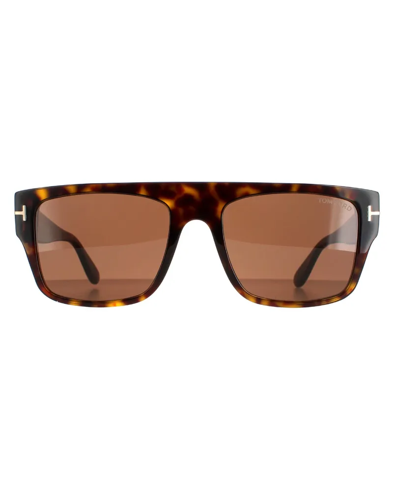 Tom Ford Lunettes de soleil  Dunning FT0907 52E Havana Shiny Brown Braun