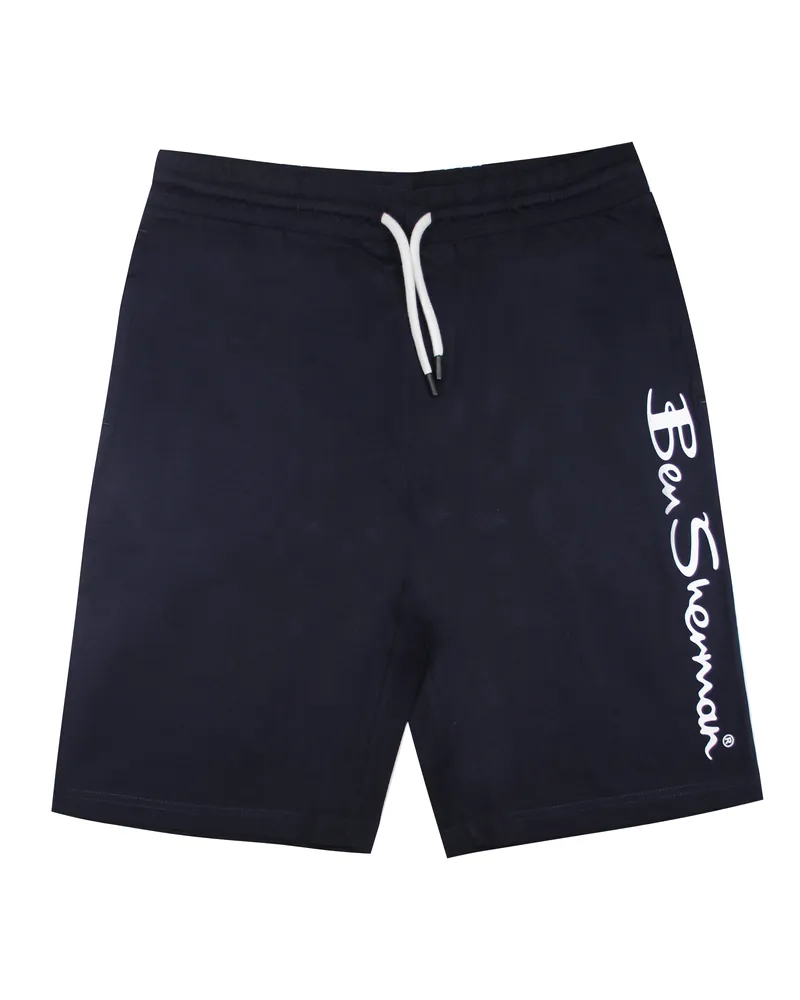Ben Sherman Logo Herren Navy Shorts Marineblau