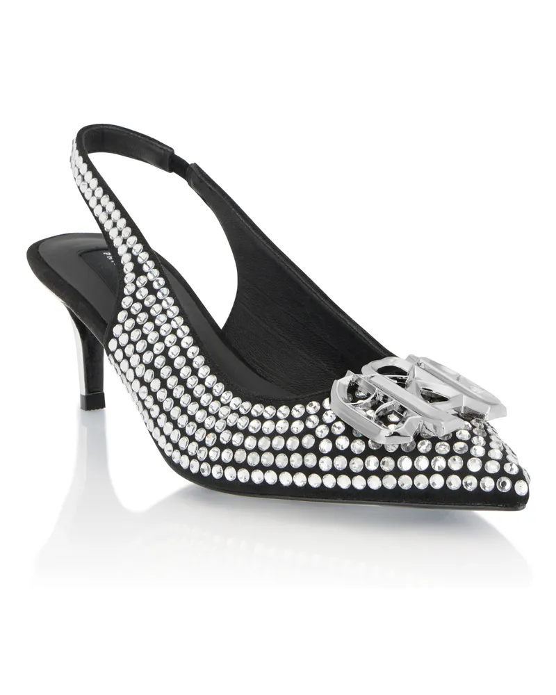 Philipp Plein Slingpumps Silber