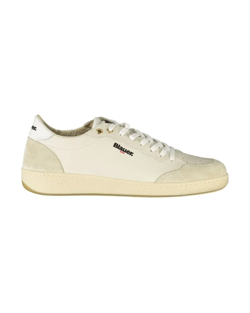 Blauer Bianco Poliuretano Herren Sneaker Weiß