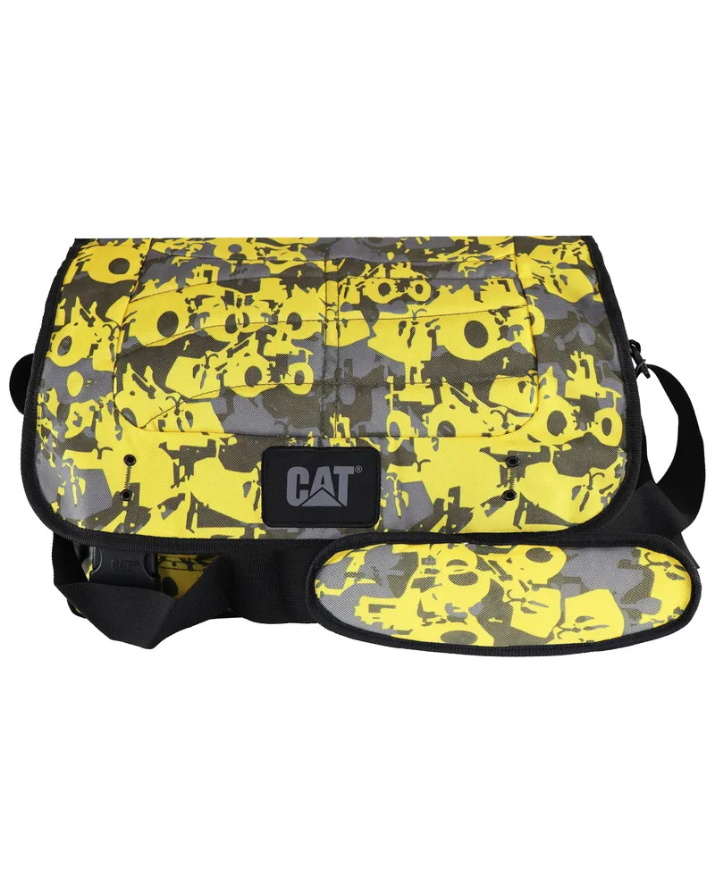 Caterpillar Footwear Raupenbedruckte gelbe Tasche Gelb