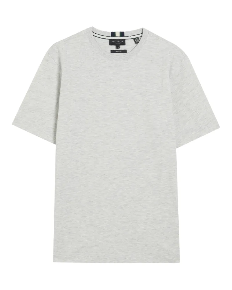 Ted Baker Wiskin Regular Branded Grey T-shirt Hellgrau