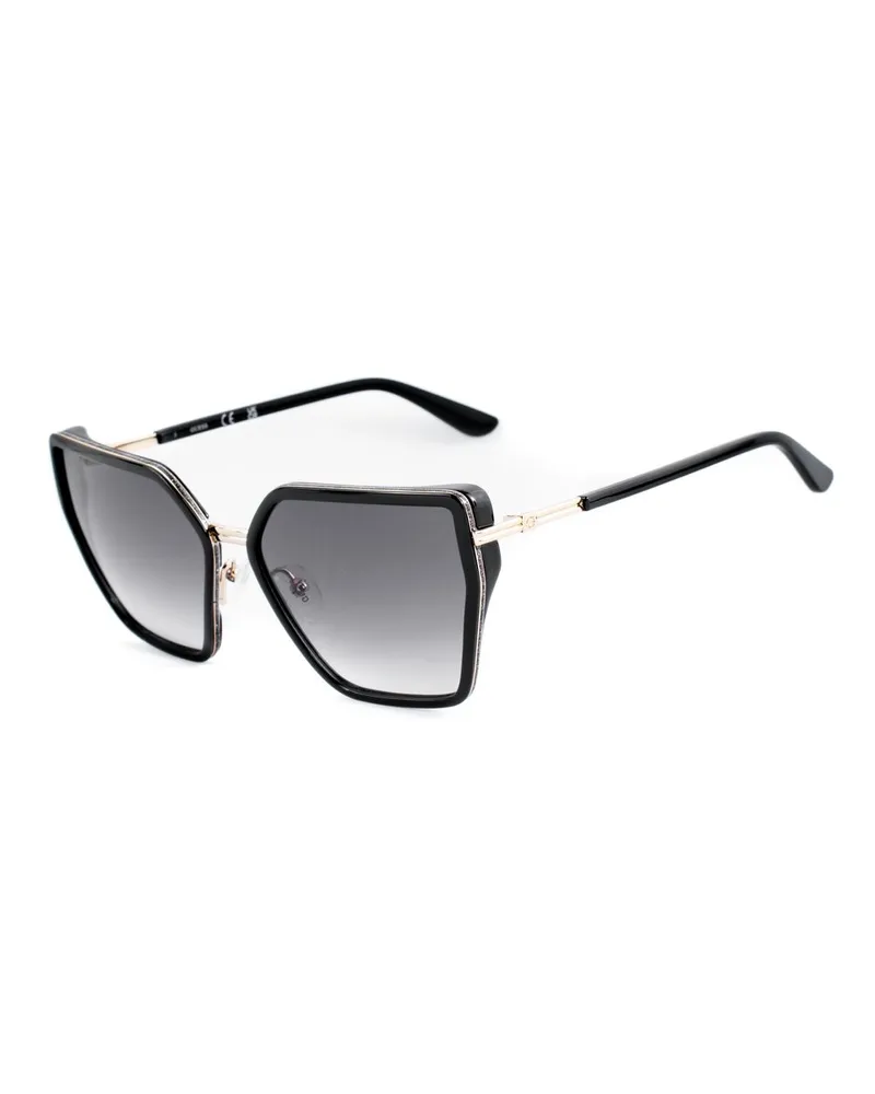 Guess schwarze Harz-Sonnenbrille Schwarz