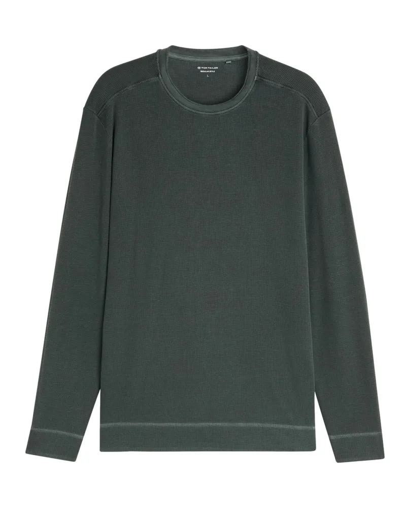 Tom Tailor Langarmshirt Dunkelgrün