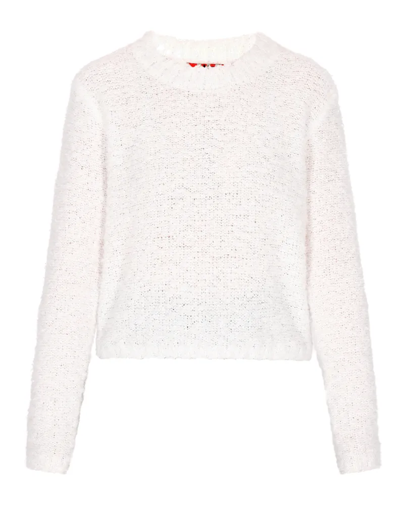 My Mo Pullover Damen weiss Weiß