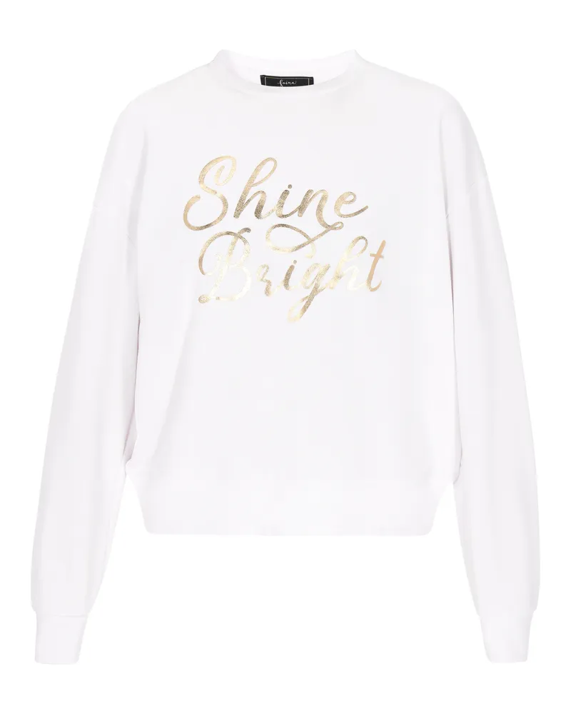 FAINA Sweatshirt Frauen cremefarben Wollweiß