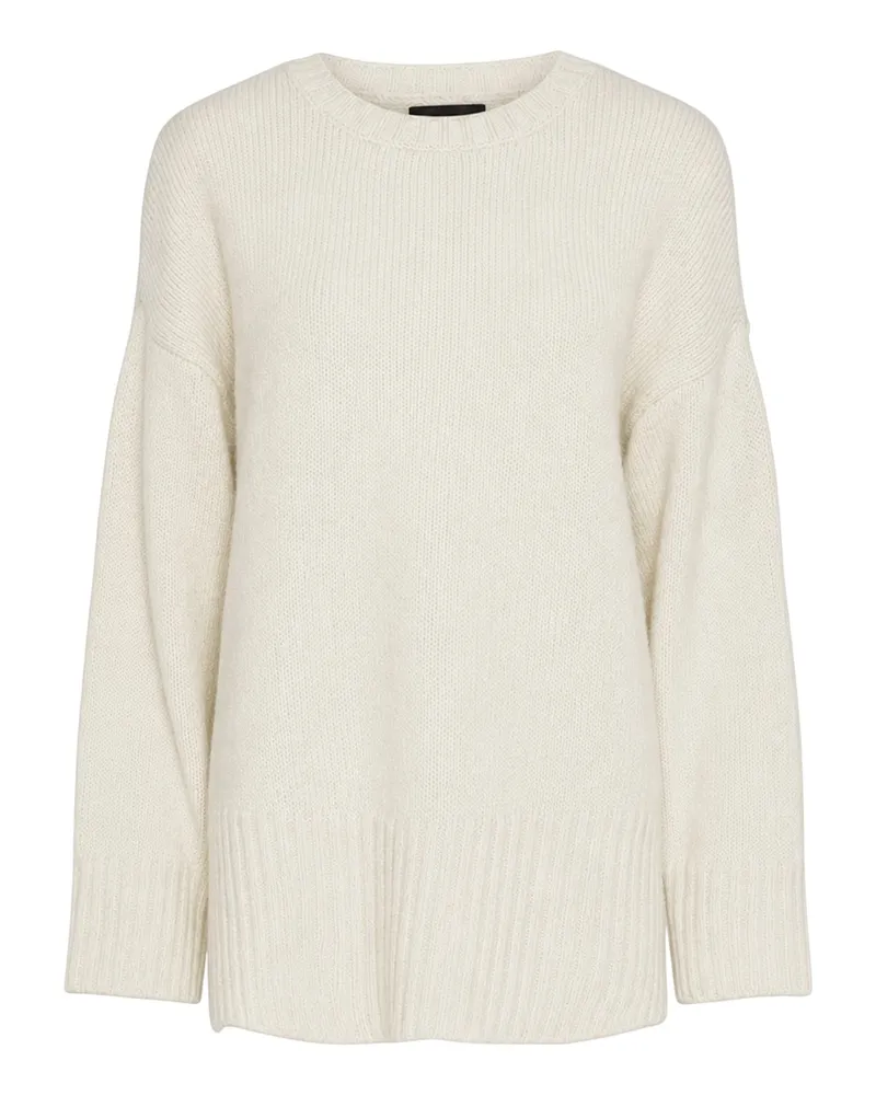 Pieces Pullover für Herren/Damen Unisex, Überschnittene Schulter, leger (Birke Hellgrau