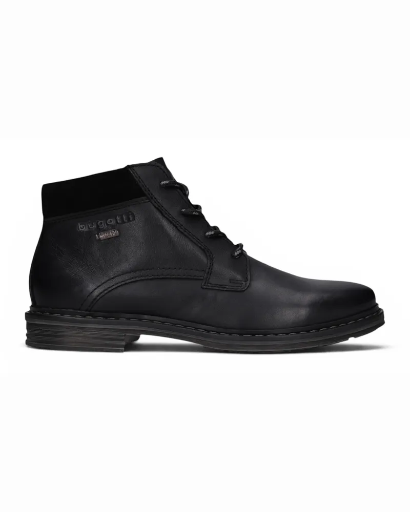 Bugatti Herren Schnür-Chukka-Stiefel aus Leder, Rigalo Evo - Schwarz Schwarz