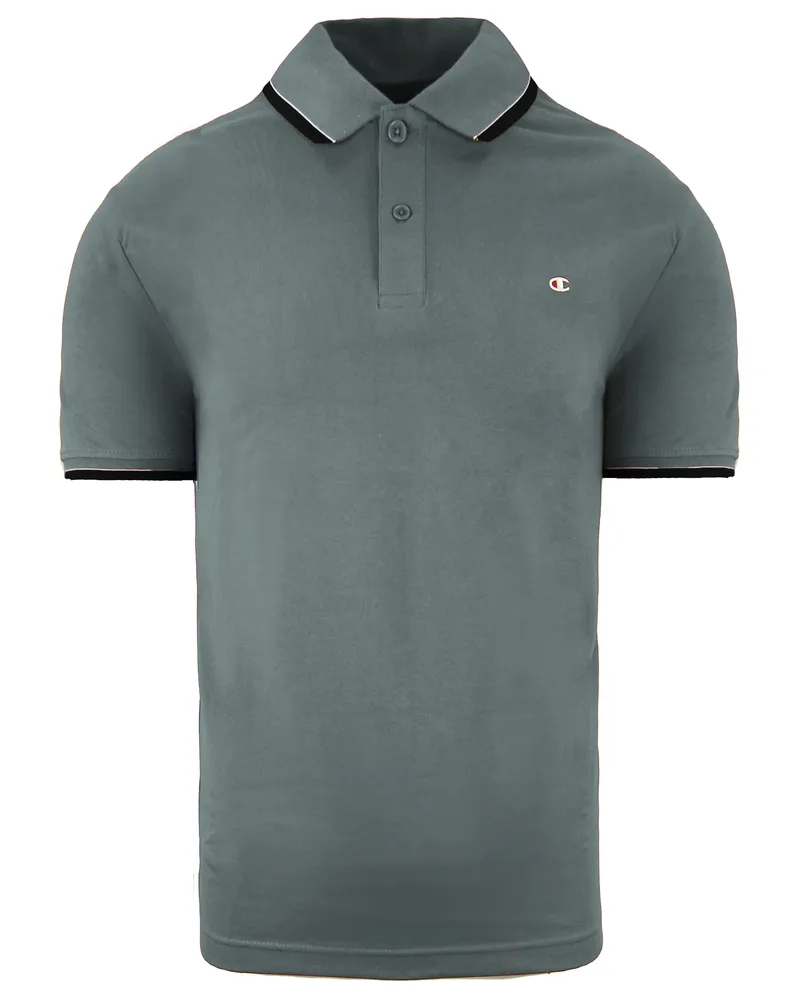 Champion Easy Fit Mens Blue Polo Shirt Hellblau