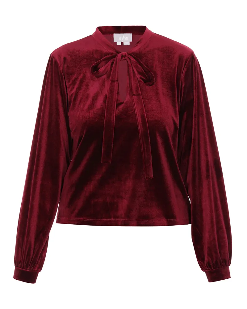 Usha Bluse Frauen Burgund Bordeaux