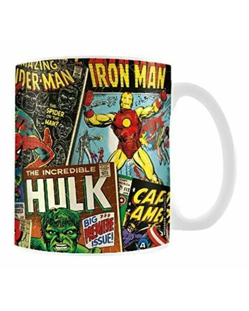 Marvel Kaffeebecher "Retro", Comic-Titelbild (Bunt Grün