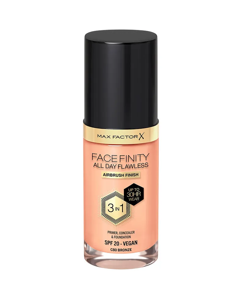Max Factor Facefinity 3in1 Primer, Concealer &amp Foundation #80-bronze 30 ml 