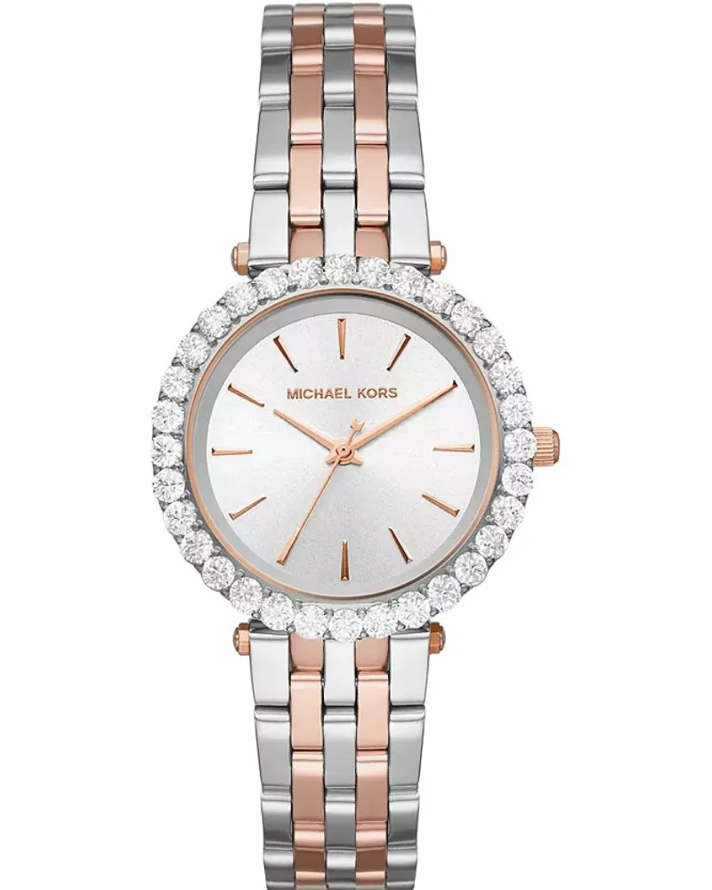 Michael Kors MK4515 MINI DARCI Zweifarbige Damenuhr Silber