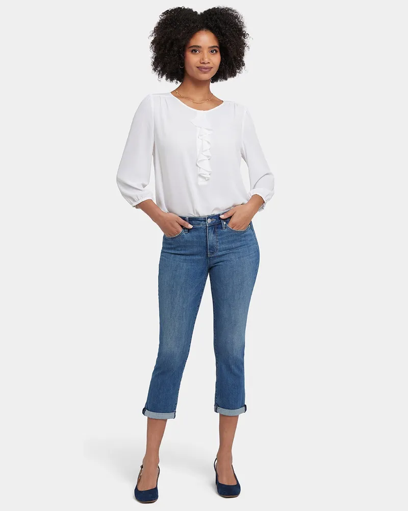 NYDJ not your daughter's Jeans  Chloe Skinny Capri-Jeans aus Cool Embrace® Denim Blau