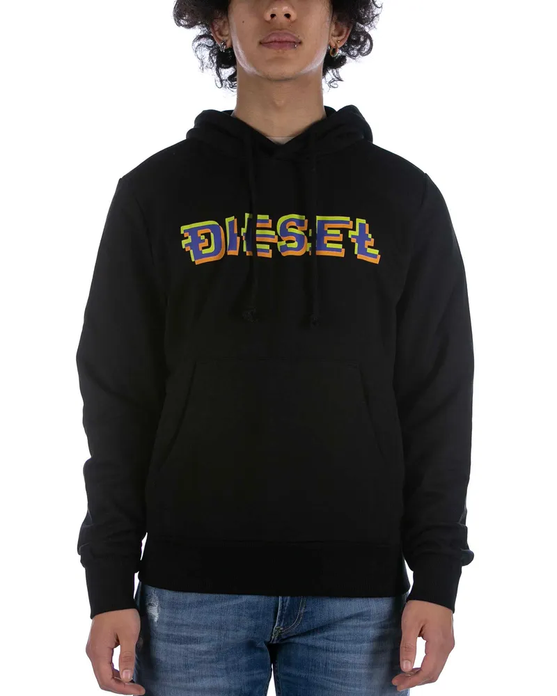 Diesel Sweatshirt S-Ginn Hood K27 Schwarz Schwarz