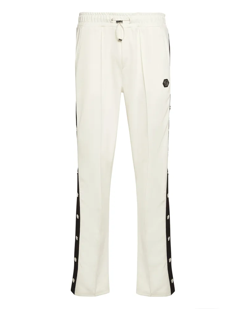 Philipp Plein Jogginghosen Signature Creme