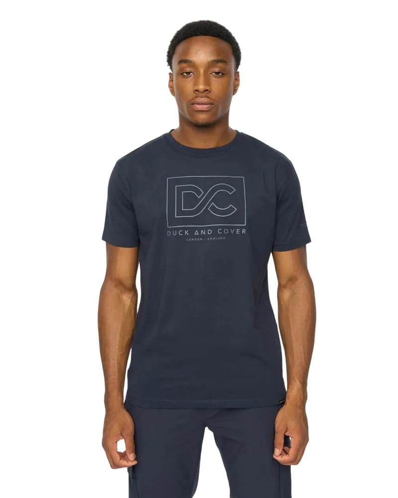 Duck and Cover Rampmoore" T-Shirt für Herren (Marine Marineblau