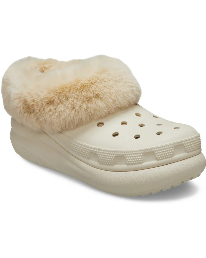 Crocs Furever Crush Thermoplastische Damen Clogs in Bone Weiß