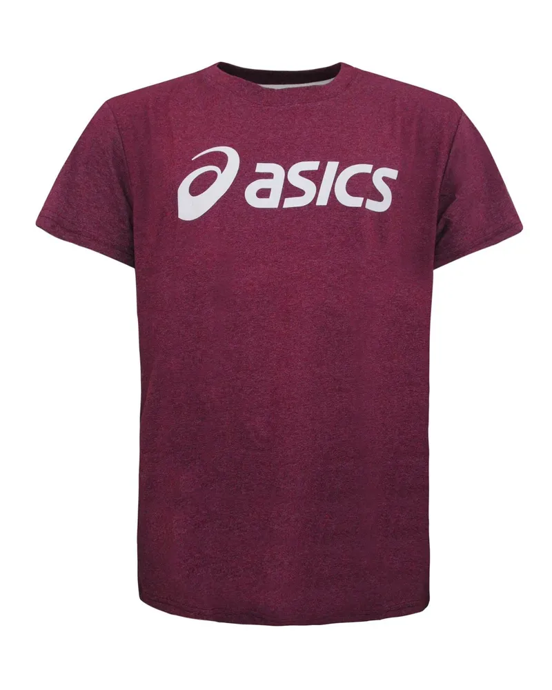 Asics Essentials Burgunderrotes T-Shirt für Herren Bordeaux