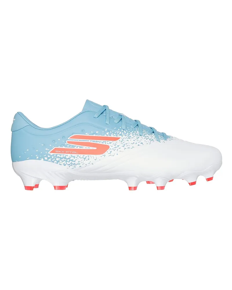 Skechers Fußballschuhe mit festem Boden für Herren/Damen Unisex (Weiß/Blau Weiß
