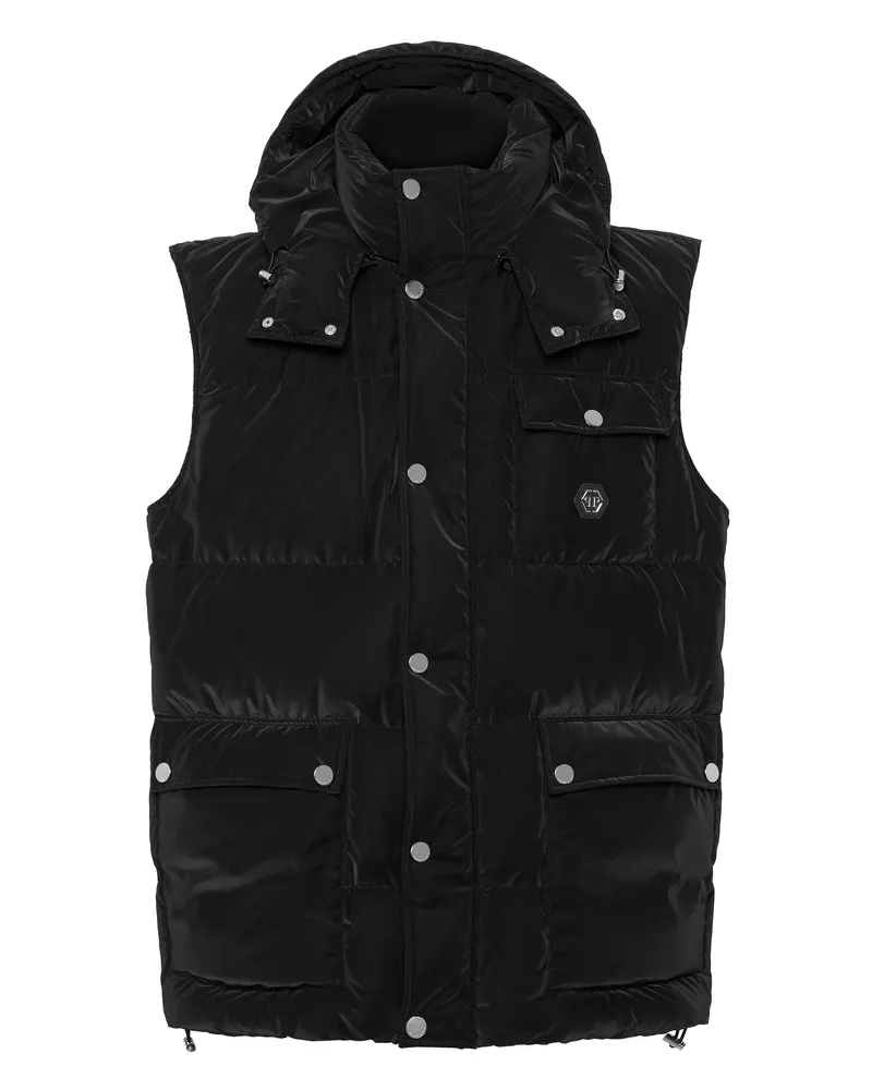 Philipp Plein Daunenweste Schwarz