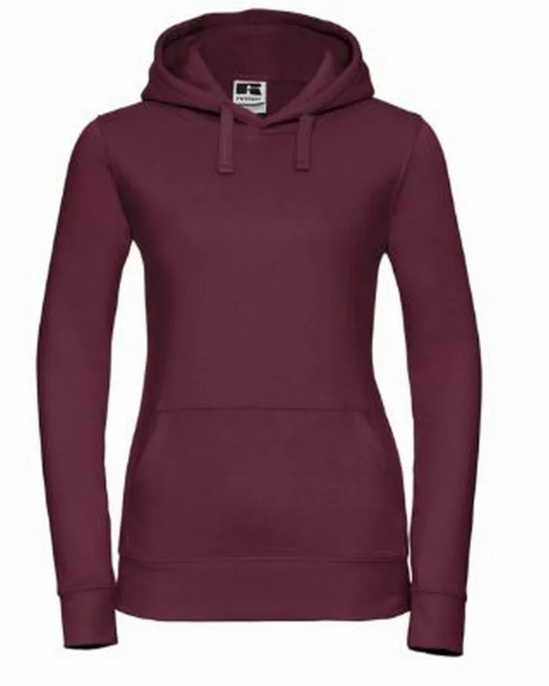 Russell Athletic Russell Womens Premium Authentic Hoodie (3-Lagen-Gewebe) (Burgund Bordeaux