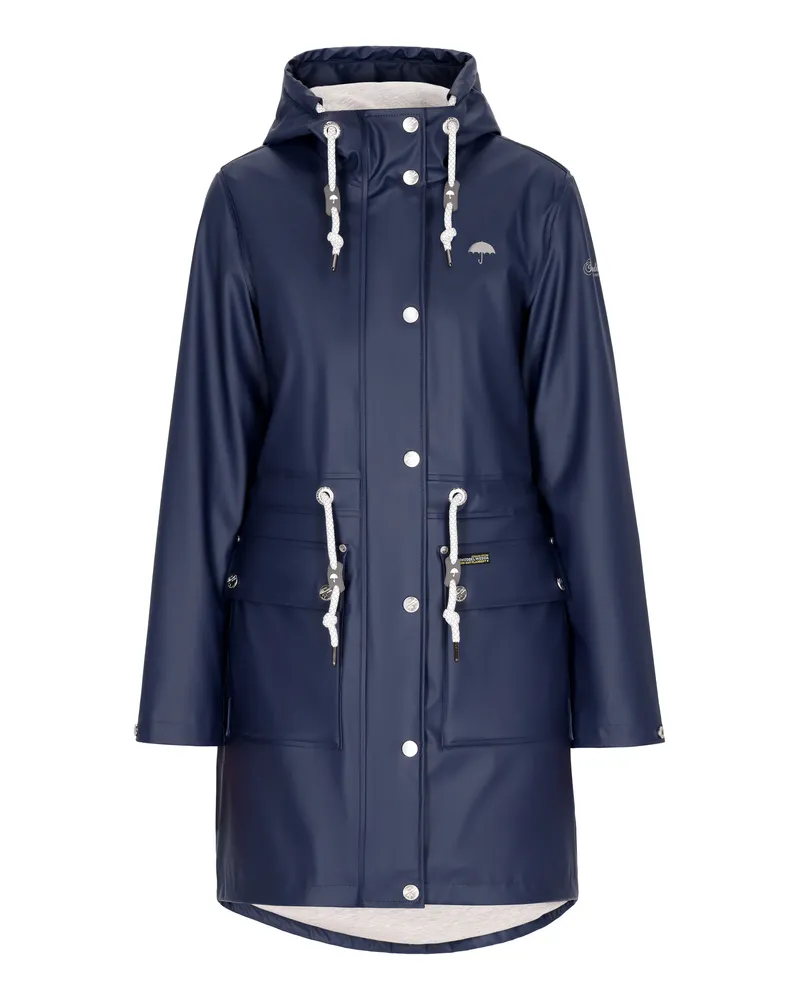Schmuddelwedda Regenmantel Damen Marine Marineblau