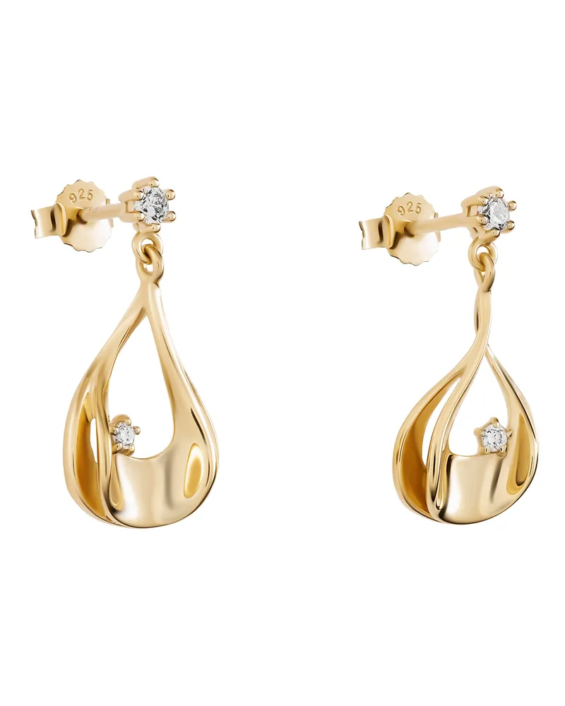 Orphelia Etoile' Damen Ohrhänger aus 925er Sterlingsilber - Gold ZO-7524/G Gold