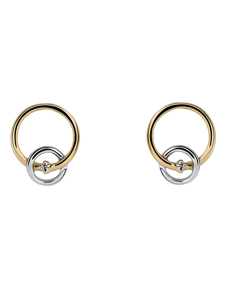 Orphelia Antoine' Damen Ohrringe aus 925 Sterling Silber - Silber/Gold ZO-7503/1 Silber