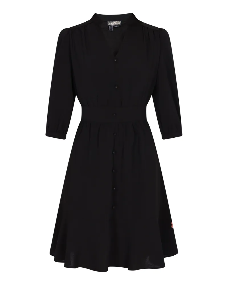 DreiMaster Kleid Damen Schwarz Schwarz